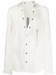 Rick Owens рубашка Larry без воротника