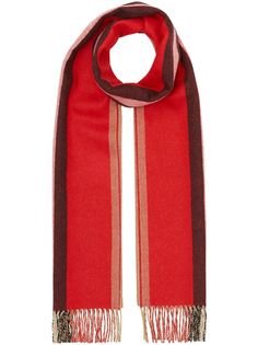 Burberry двусторонний шарф в полоску Icon Stripe