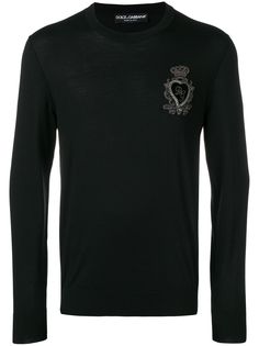 Dolce & Gabbana джемпер с вышитым логотипом