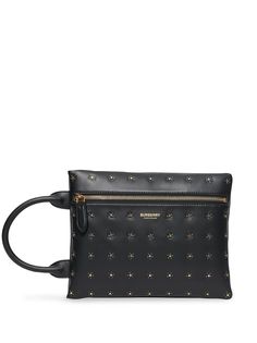 Burberry клатч с заклепками
