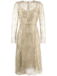 Dolce & Gabbana кружевное платье миди