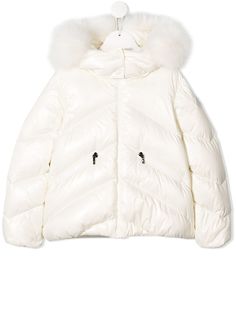 Moncler Kids пуховик с капюшоном