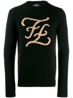 Fendi свитер FF Karligraphy