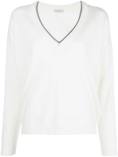 Brunello Cucinelli джемпер с V-образным вырезом