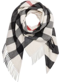 Burberry кашемировый шарф в клетку