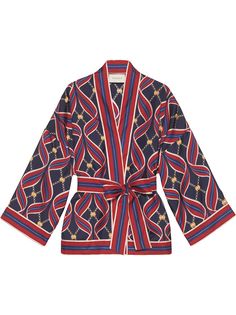 Gucci топ-кимоно с логотипом GG