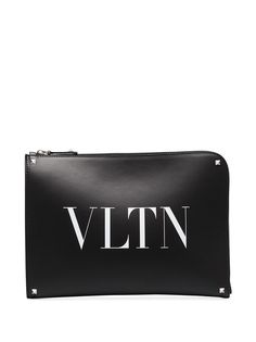 Valentino клатч с логотипом VLTN