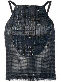 Chanel Pre-Owned блузка 2006-го года в клетку