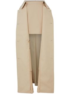 Burberry юбка-мини со съемным верхом в виде тренча