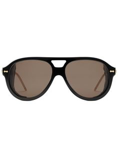 Gucci Eyewear солнцезащитные очки-авиаторы со съемными шорами
