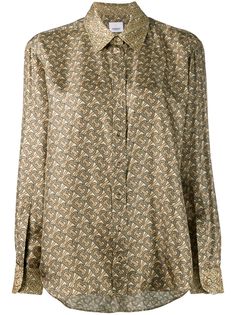 Burberry рубашка с монограммой TB