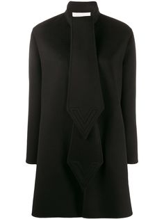 Valentino пальто-кейп с логотипом