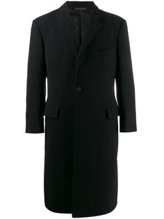 Yves Saint Laurent Pre-Owned пальто 1990-х годов с заостренными лацканами