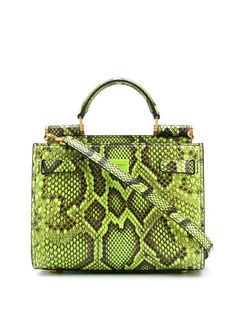 Dolce & Gabbana сумка со змеиным принтом