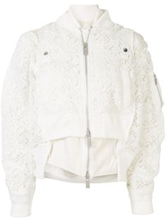 Sacai кружевной бомбер