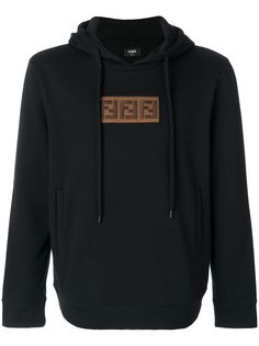 Fendi толстовка с капюшоном с вышивкой
