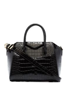 Givenchy маленькая сумка-тоут с тиснением под кожу крокодила