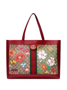 Gucci сумка-тоут Ophidia GG с принтом Flora