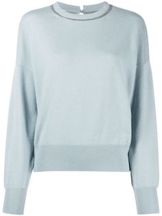 Brunello Cucinelli декорированный джемпер Monilli