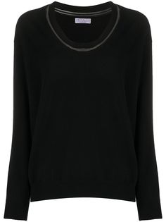 Brunello Cucinelli декорированный джемпер Monilli