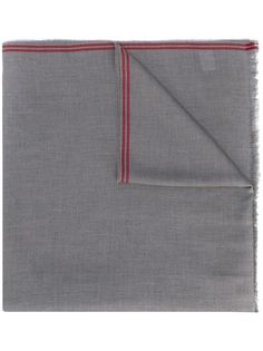 Brunello Cucinelli шарф с контрастной полоской