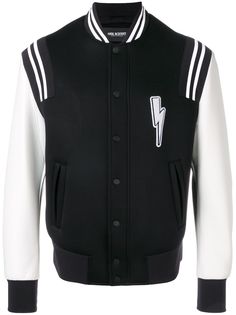 Neil Barrett куртка-бомбер в университетском стиле