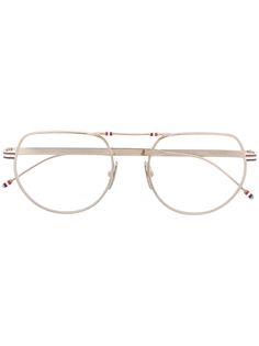 Thom Browne Eyewear очки-авиаторы RWB