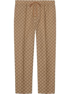 Gucci спортивные брюки с узором GG