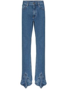 Y/Project джинсы прямого кроя со штрипками