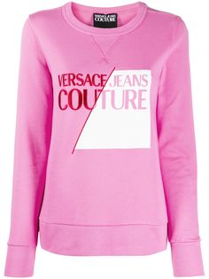 Versace Jeans Couture толстовка с вышитым логотипом