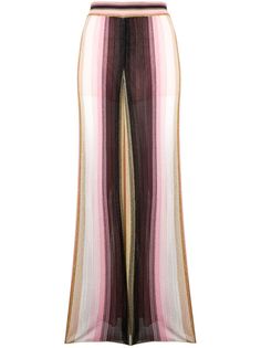 M Missoni трикотажные брюки клеш с полосками