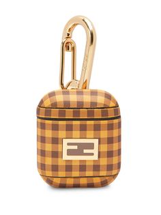 Fendi чехол для Airpods с декором Baguette FF