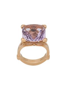 Pasquale Bruni золотое кольцо Madame Eiffel с аметистом и бриллиантами