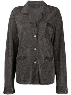 Alanui рубашка с эффектом металлик