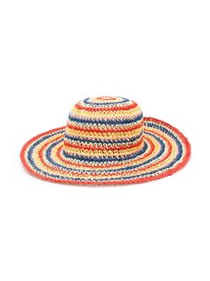 Molo Kids плетеная шляпа в полоску