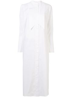 Enföld платье-рубашка с длинными рукавами и манишкой