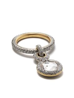 Hum кольцо из золота и платины с бриллиантами Diamond Foundry x Dover Street Market