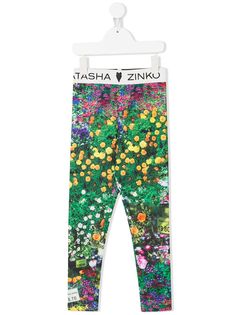 Natasha Zinko Kids брюки с логотипом на поясе