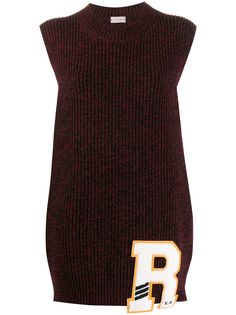 MRZ джемпер без рукавов с вышивкой