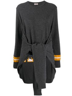 MRZ джемпер с поясом и драпировкой