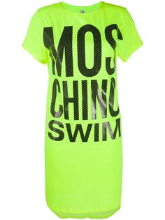 Moschino платье-футболка с логотипом