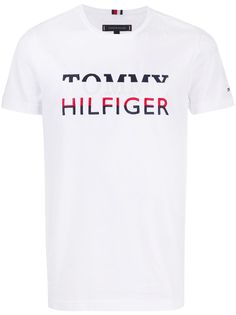 Tommy Hilfiger футболка с вышитым логотипом