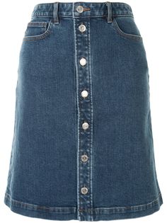 A.P.C. джинсовая юбка Therese на пуговицах