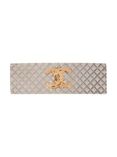 Chanel Pre-Owned заколка с логотипом CC