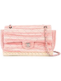 Chanel Pre-Owned стеганая сумка на плечо Espadrille