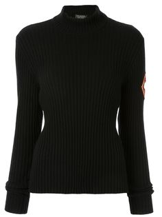 Chanel Pre-Owned джемпер с воротником-стойкой в рубчик