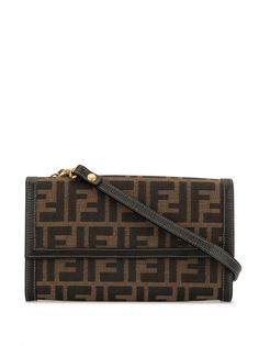 Fendi Pre-Owned сумка на плечо с узором Zucca