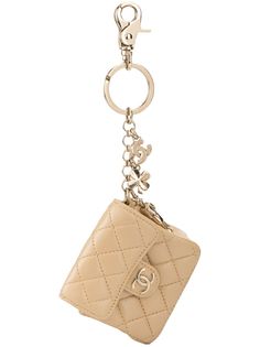 Chanel Pre-Owned стеганая подвеска