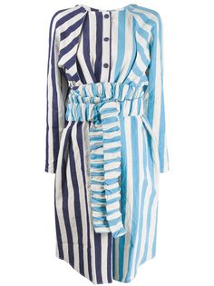 Sunnei рубашка оверсайз в полоску