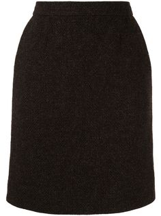 Chanel Pre-Owned короткая твидовая юбка
